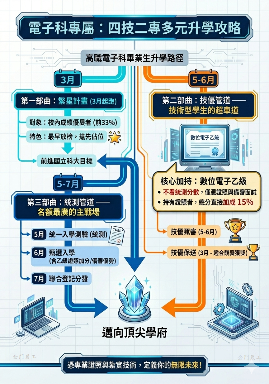 金門農工電子科升學導航